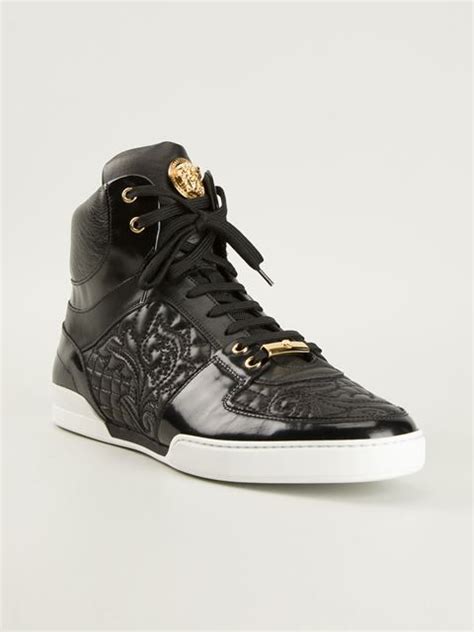 versace collection high top sneaker|farfetch versace sneakers.